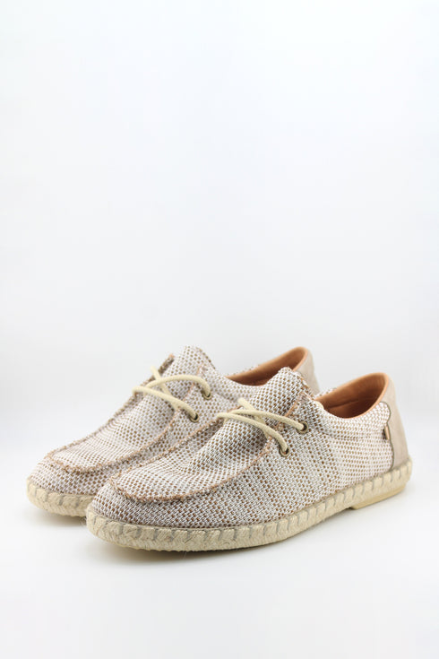 Verbenas Men Knit Espadrille Lace-Up Loafer